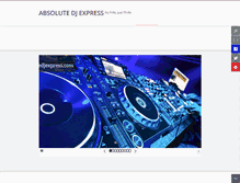 Tablet Screenshot of absolutedjexpress.com